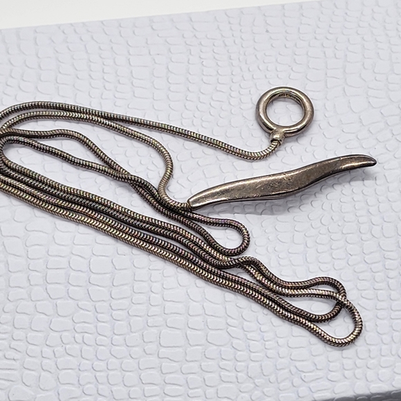 Joseph Esposito Espo Sterling Sliver 925 Vintage Slider Necklace - Picture 10 of 10